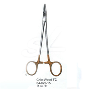 NS Surgical 지침기 CRILEWOOD NEEDLE HOLDER 지침기 15CM #04-022-15 GOLD RINGS
