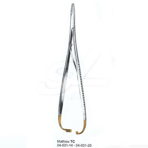 NS Surgical 지침기 TC METHIEU NEEDLE HOLDER 지침기 GOLD RINGS